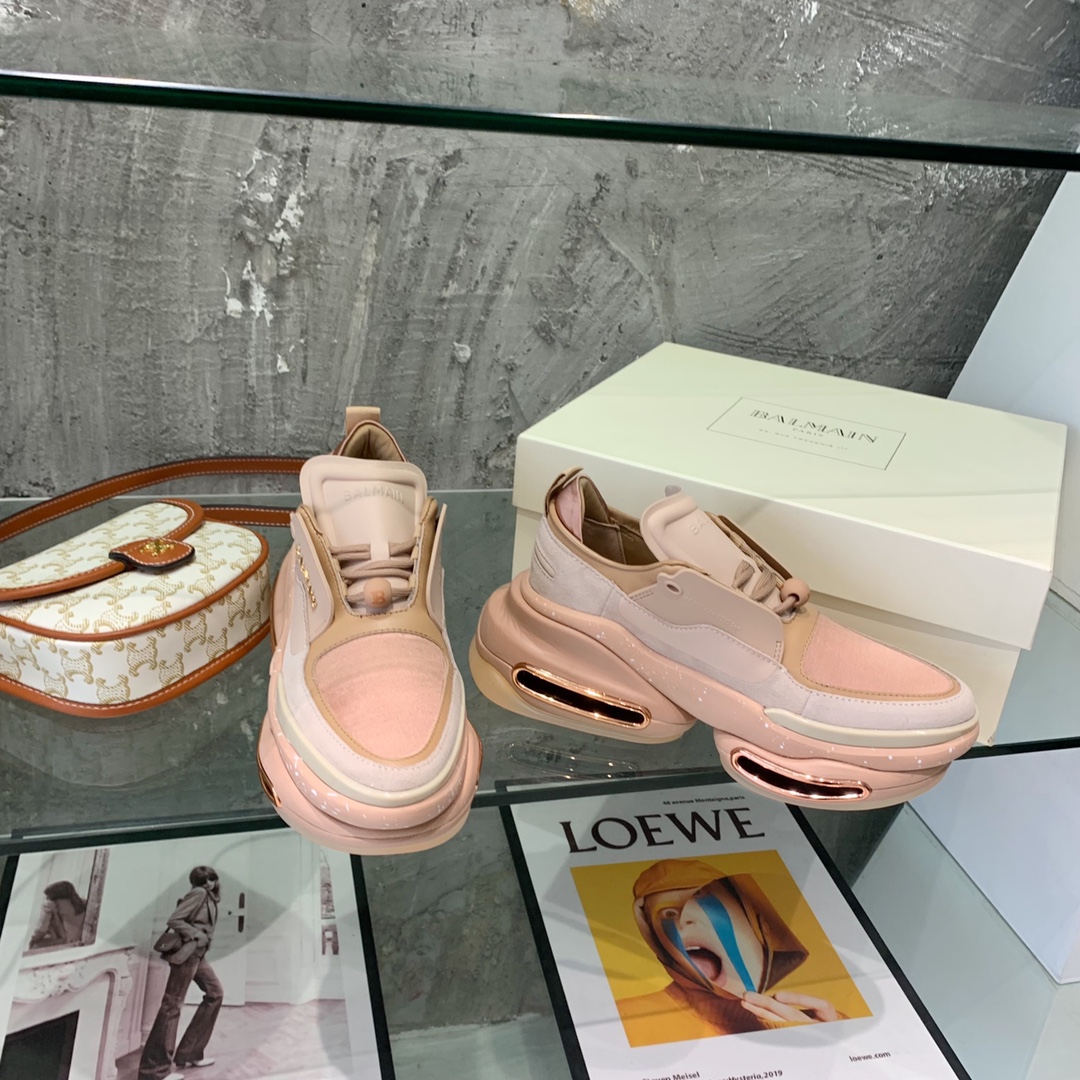 Balmain B-Bold Low-Top Sneakers - DopestKickz