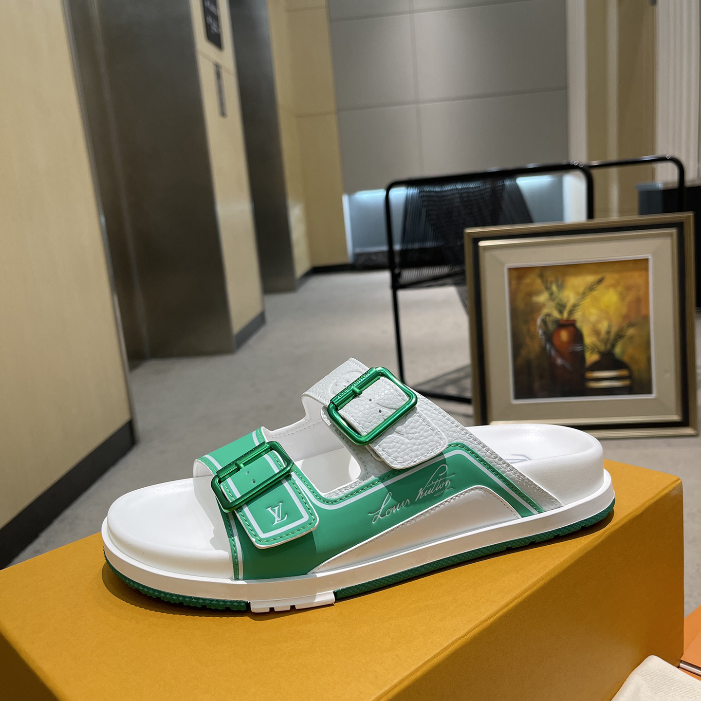 Louis Vuitton Men's Trainer Slippers - DopestKickz