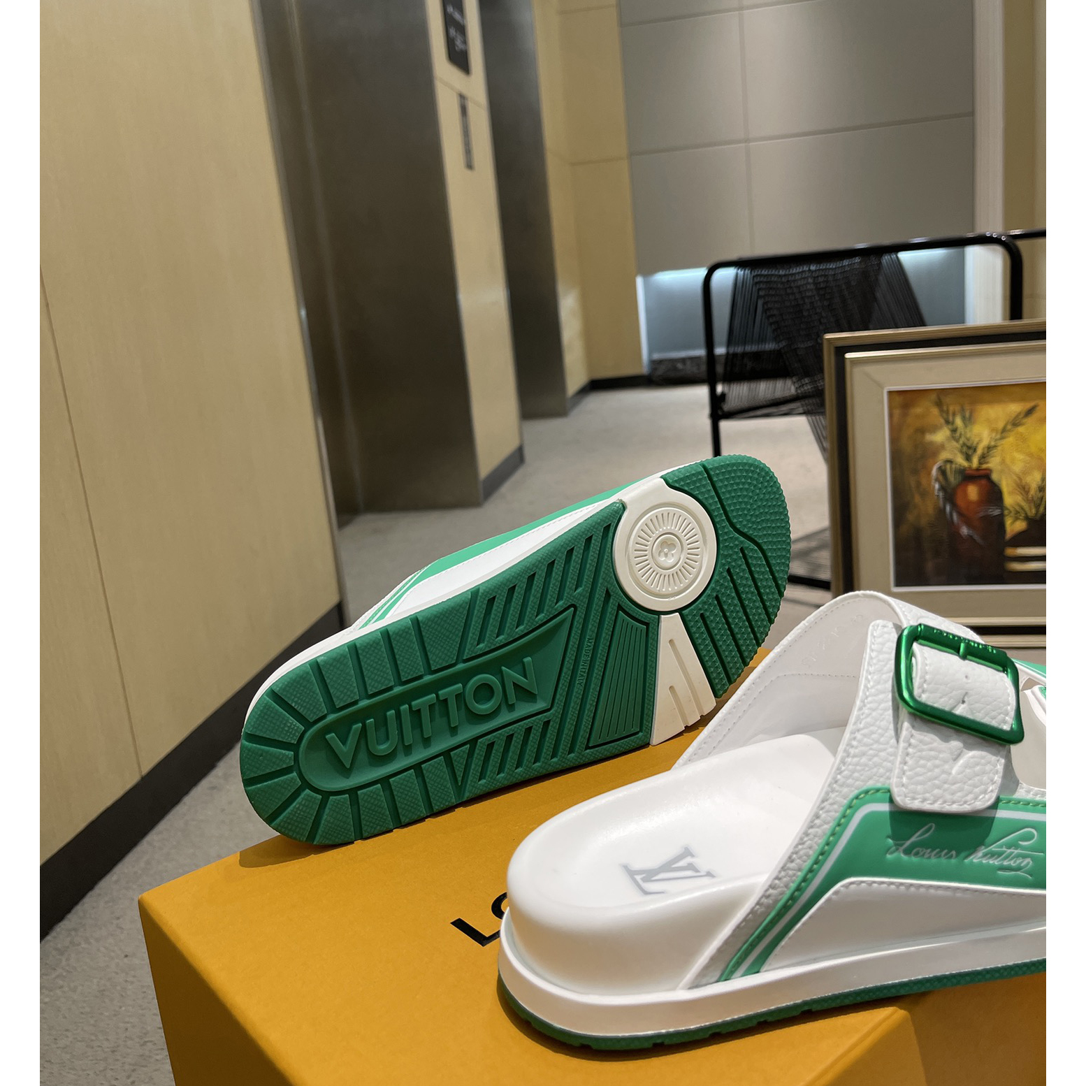 Louis Vuitton Men's Trainer Slippers - DopestKickz