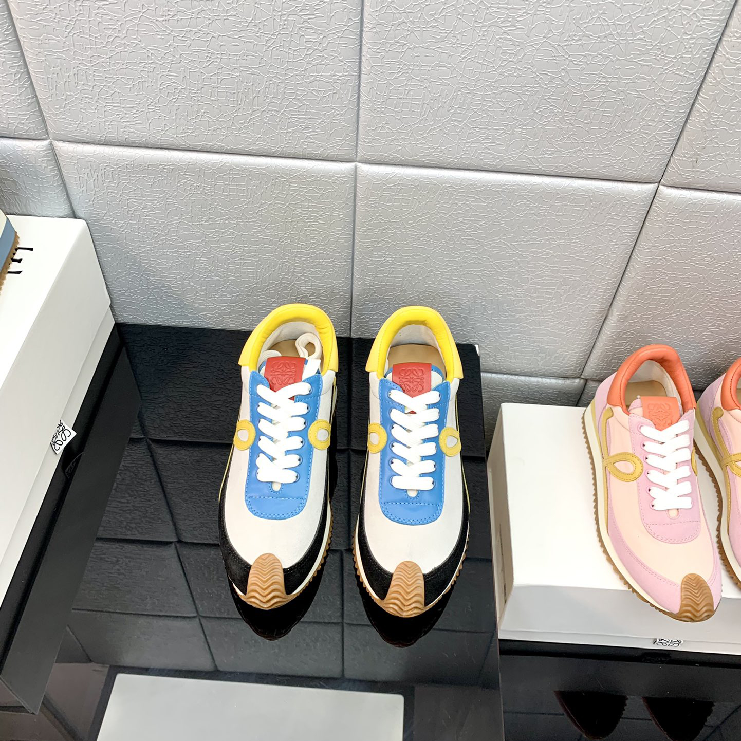 Loewe Flow Runner In Technical Mesh And Suede - DopestKickz