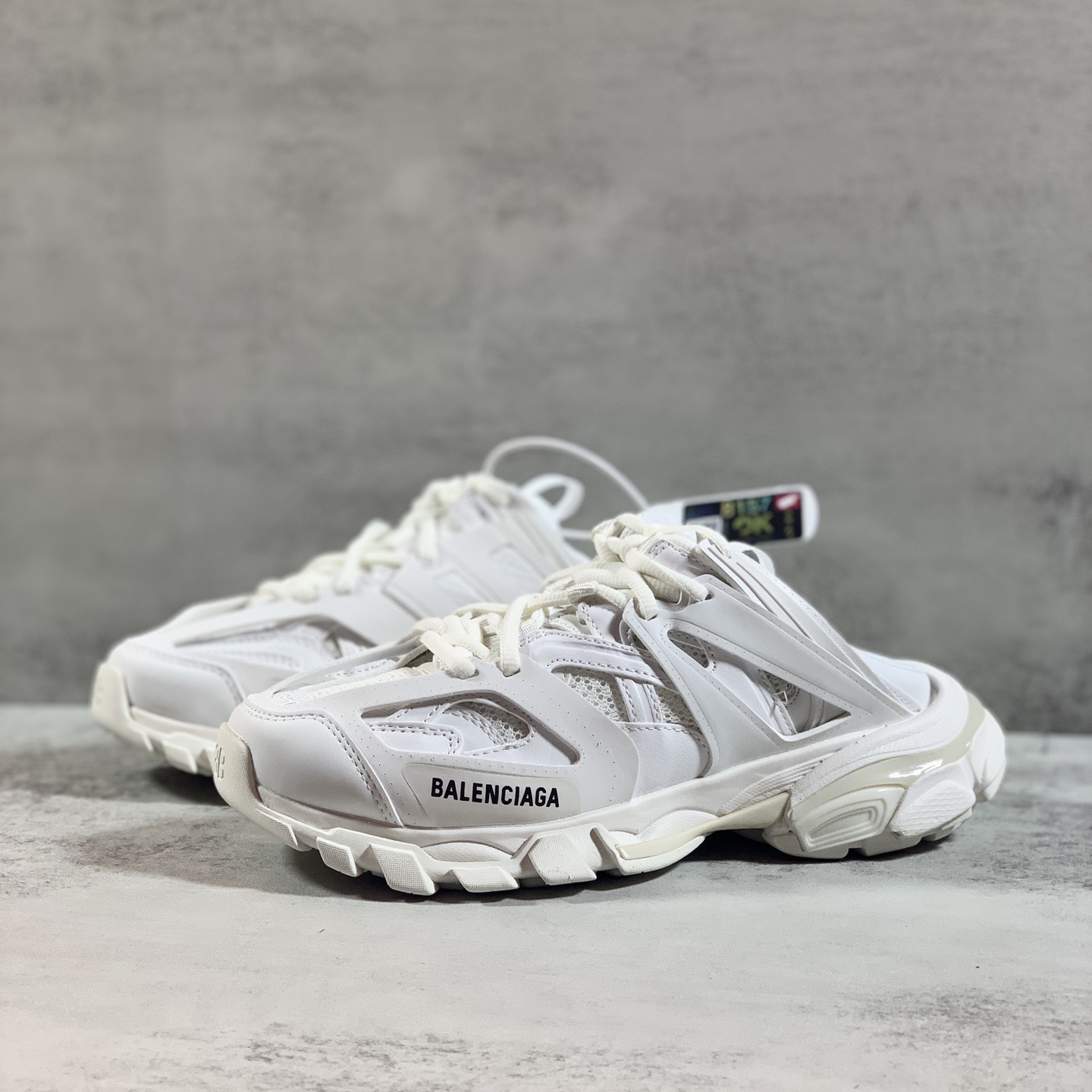 Balenciaga Track Mule In White - DopestKickz