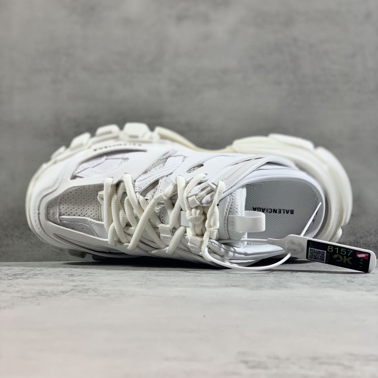 Balenciaga Track Mule In White - DopestKickz