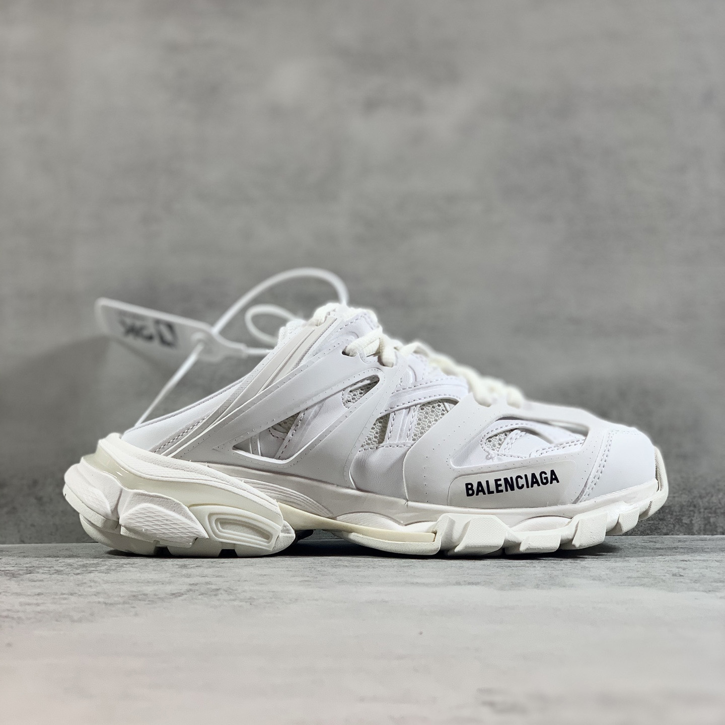 Balenciaga Track Mule In White - DopestKickz