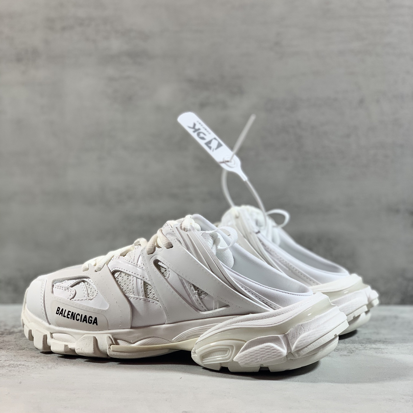 Balenciaga Track Mule In White - DopestKickz