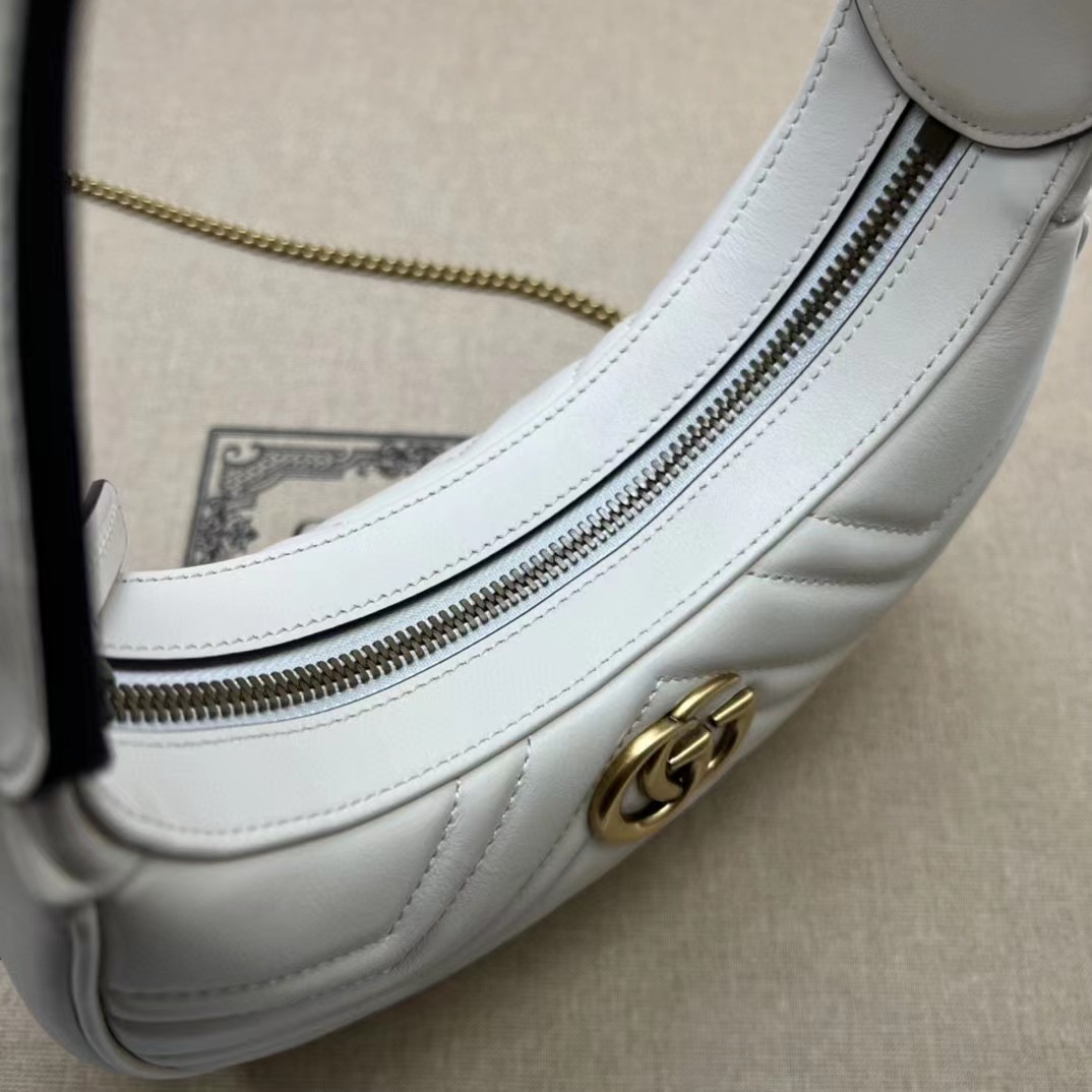 Gucci GG  Leather Handle Bag（21-11-5CM） - DopestKickz