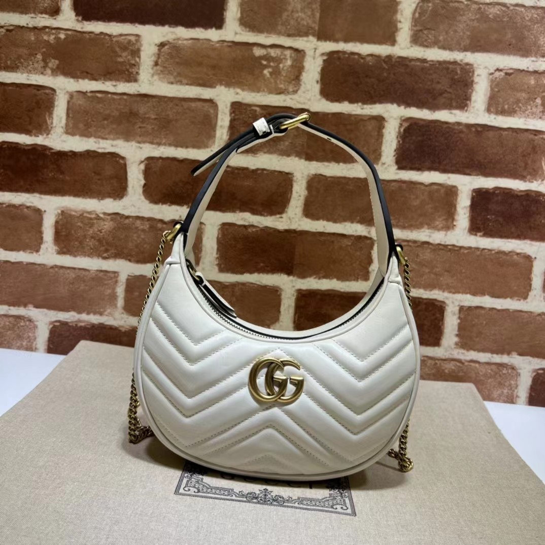 Gucci GG  Leather Handle Bag（21-11-5CM） - DopestKickz