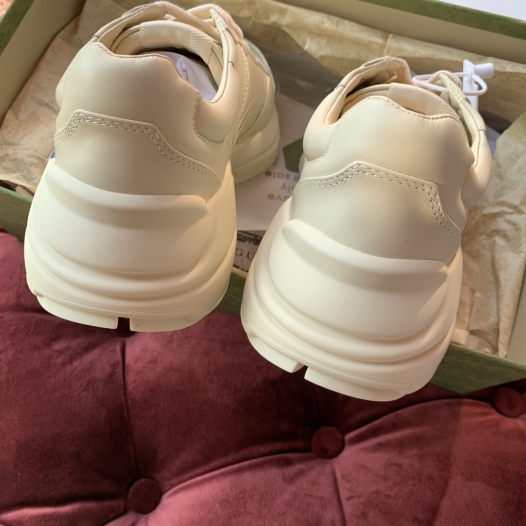 Gucci Men's Rhyton Sneaker In White - DopestKickz