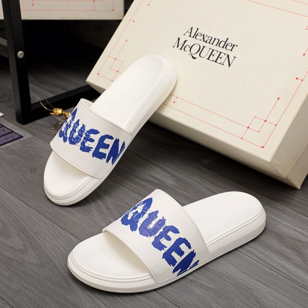 Alexander Mqueen Logo Slipper - DopestKickz
