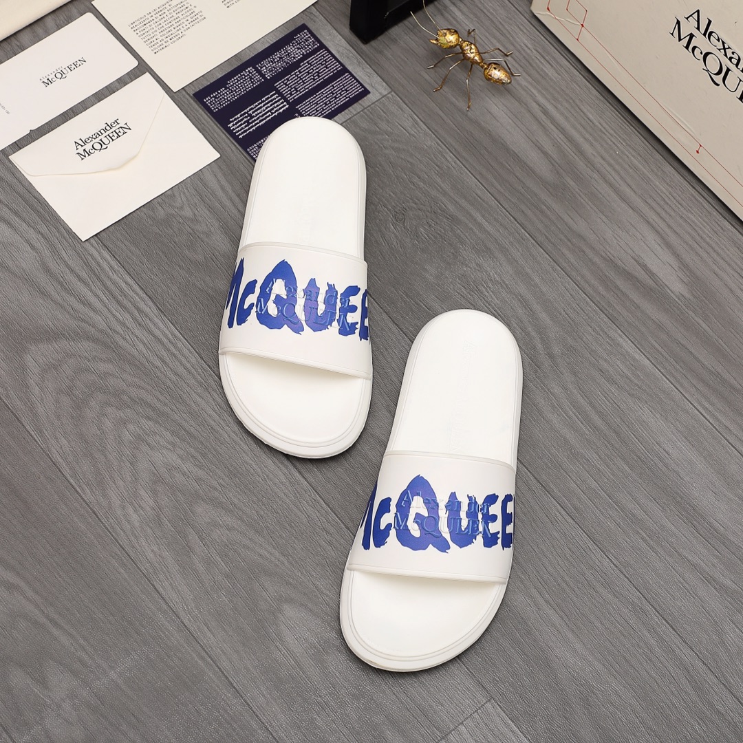 Alexander Mqueen Logo Slipper - DopestKickz