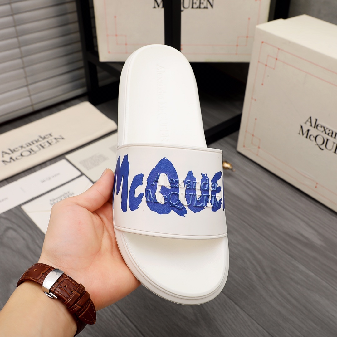 Alexander Mqueen Logo Slipper - DopestKickz