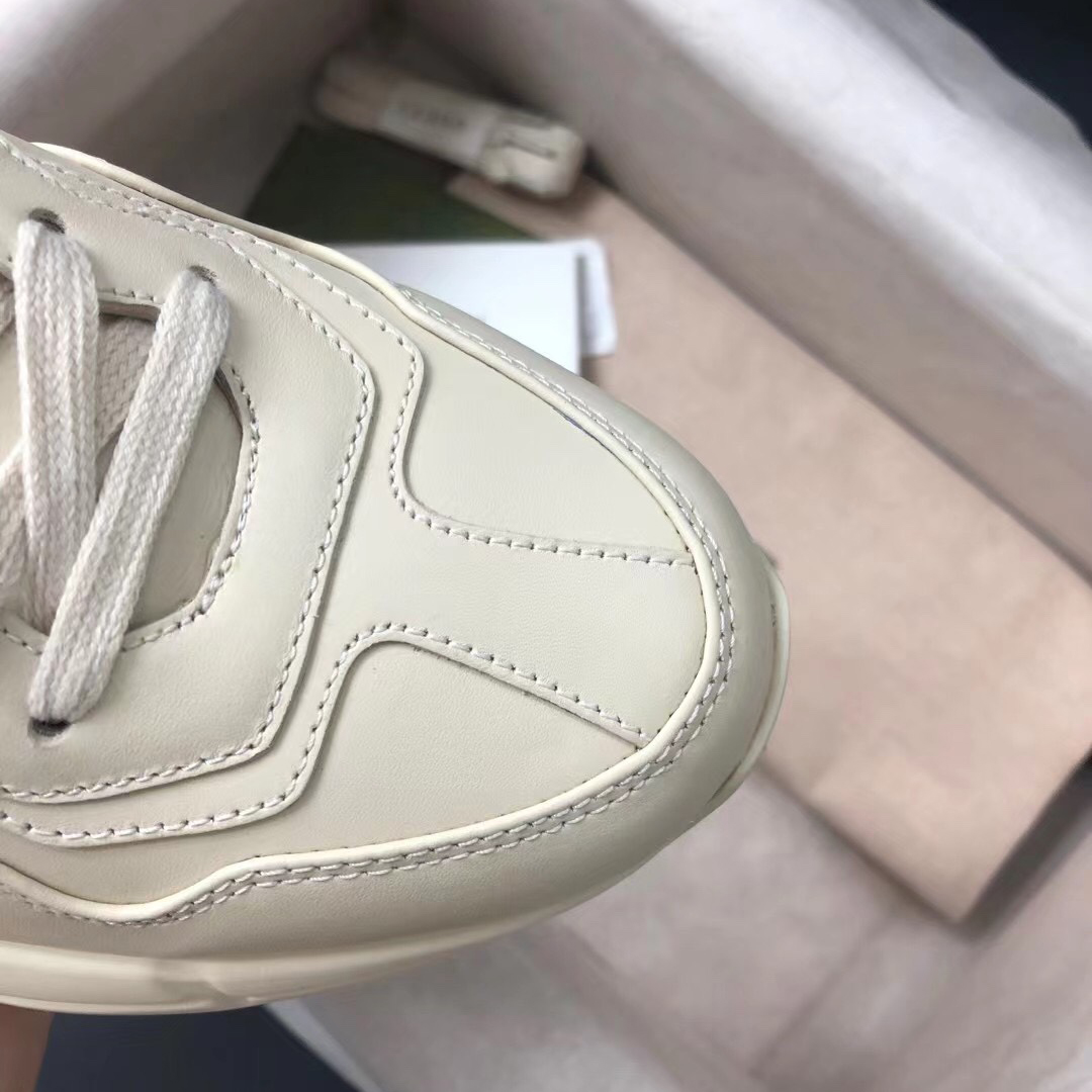 Gucci Men's Rhyton Sneaker In White - DopestKickz
