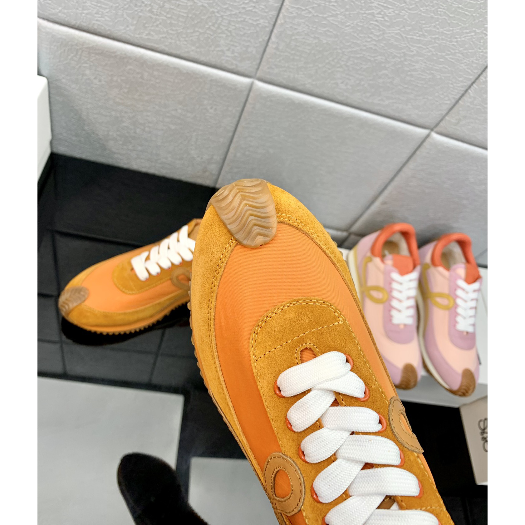 Loewe Flow Runner In Technical Mesh And Suede - DopestKickz