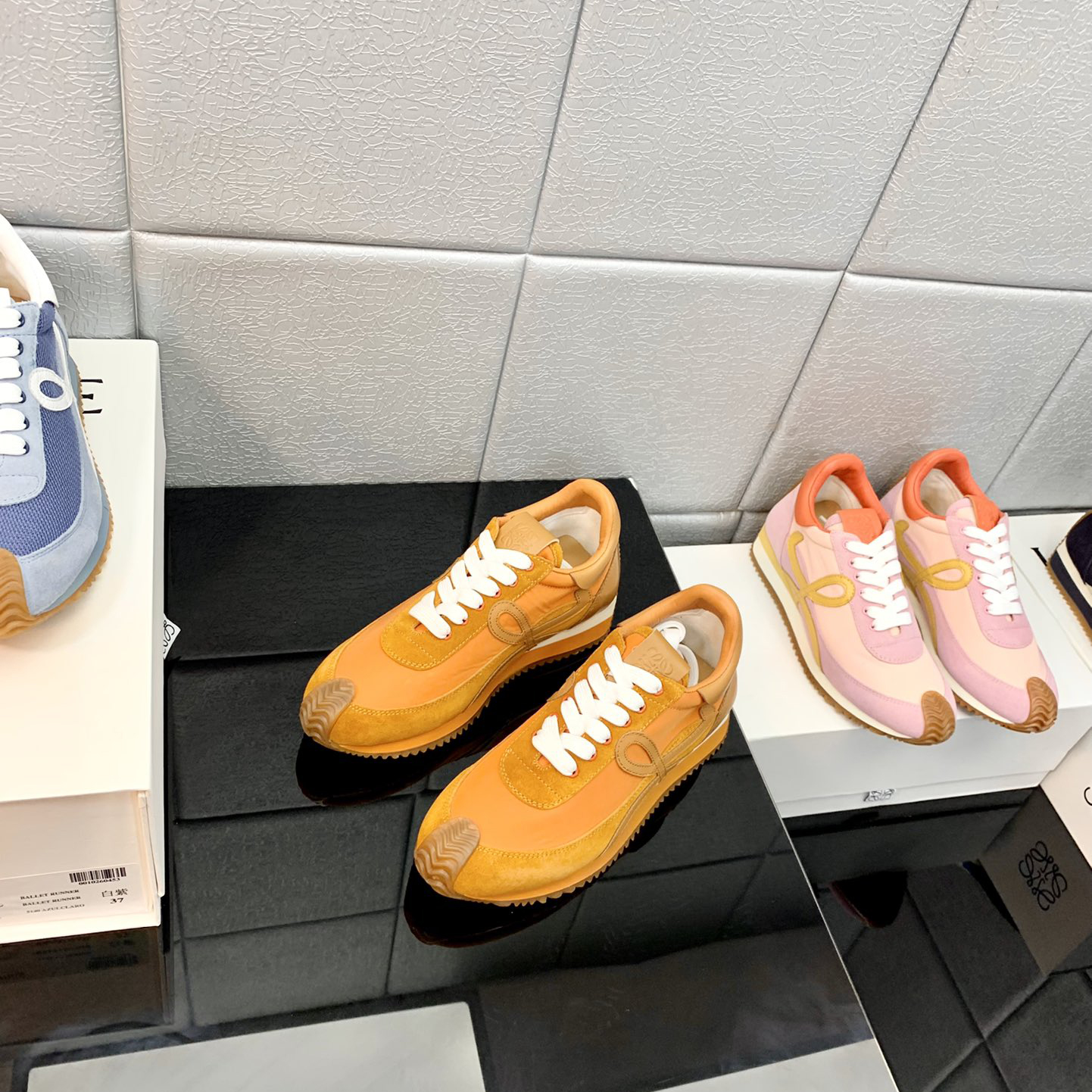 Loewe Flow Runner In Technical Mesh And Suede - DopestKickz