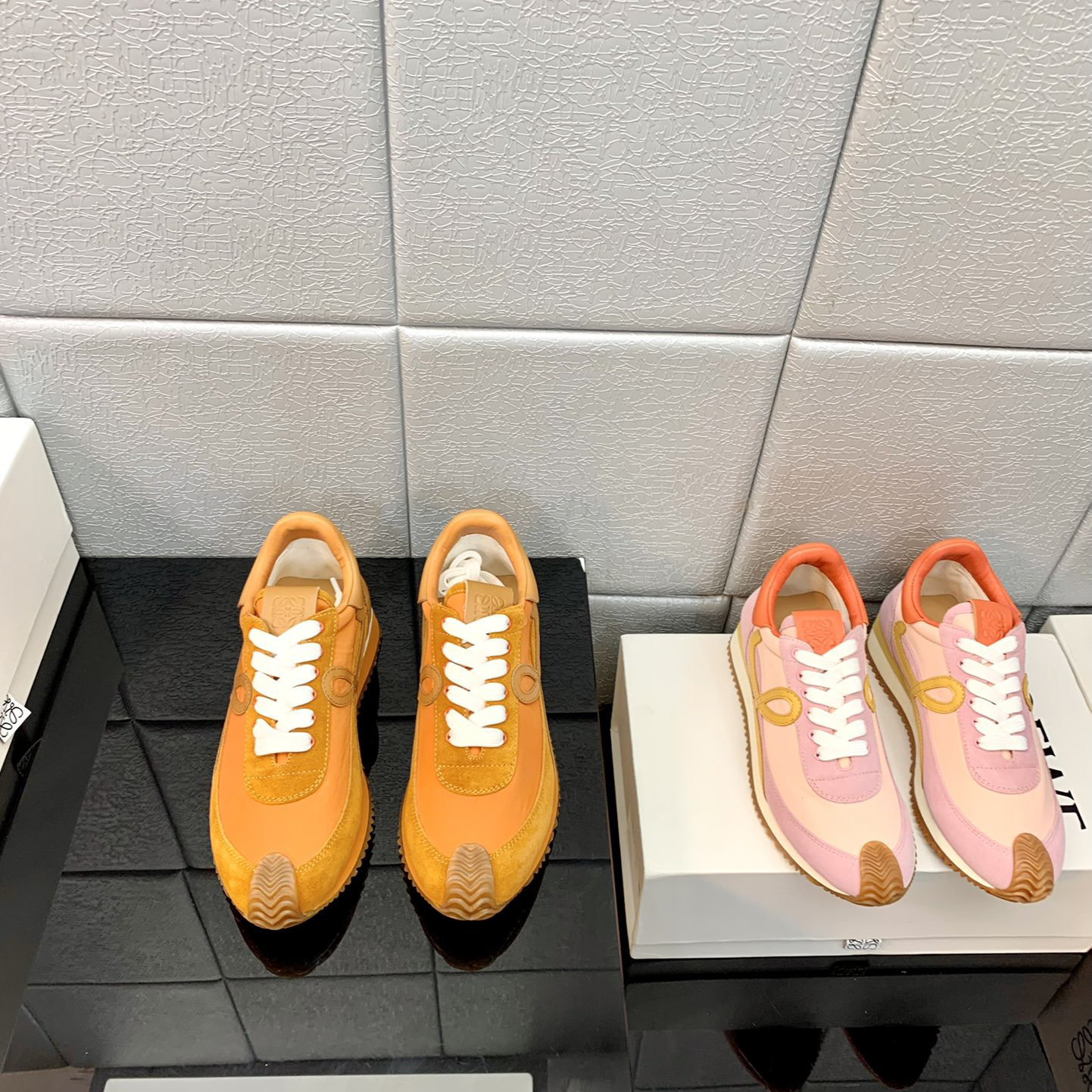 Loewe Flow Runner In Technical Mesh And Suede - DopestKickz