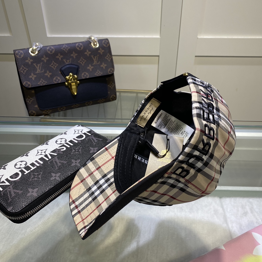 Burberry Monogram Motif Icon Stripe Baseball Cap - DopestKickz