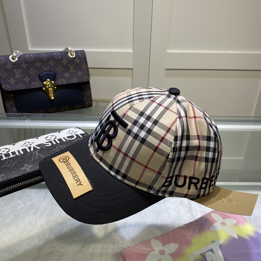 Burberry Monogram Motif Icon Stripe Baseball Cap - DopestKickz