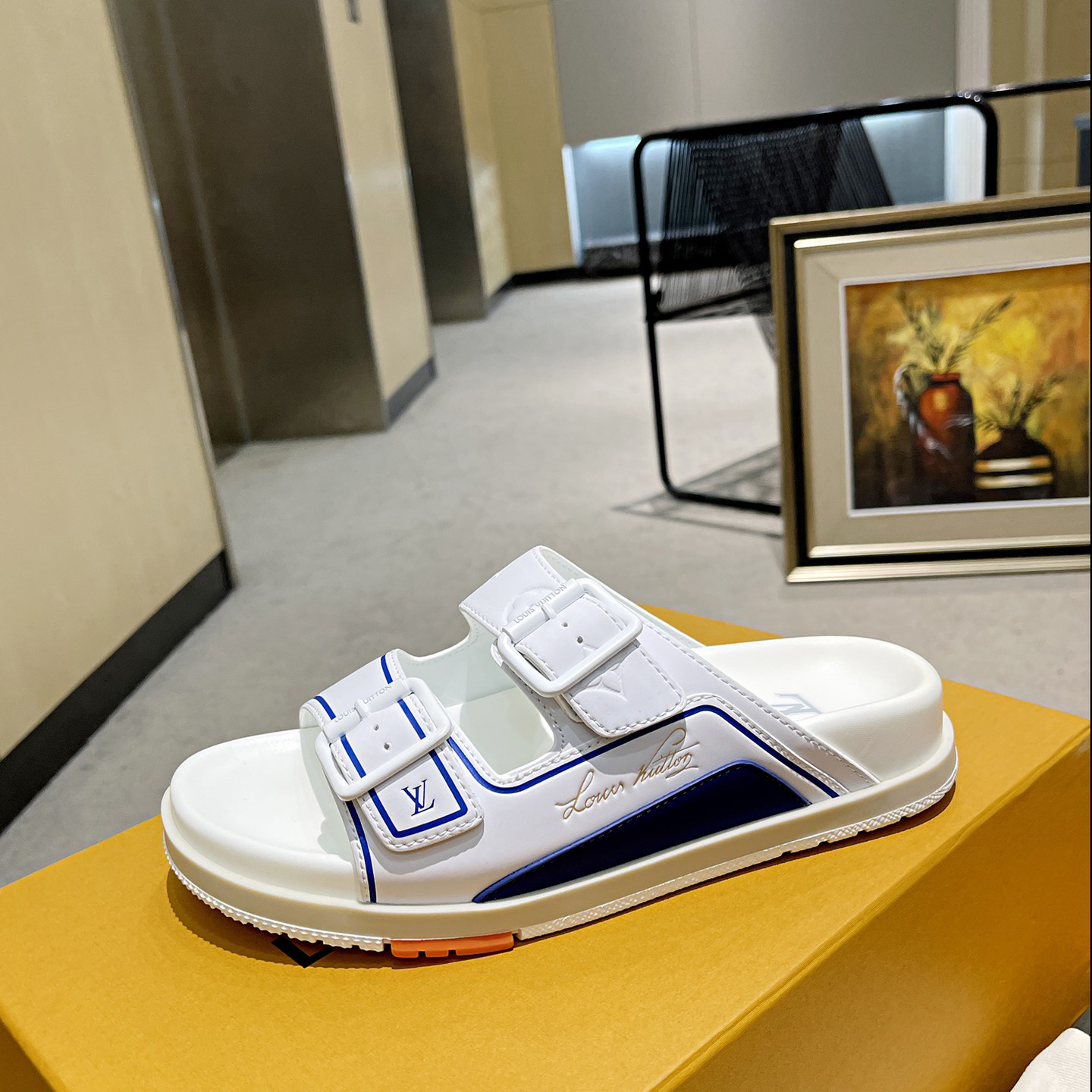 Louis Vuitton Men's Trainer Slippers - DopestKickz