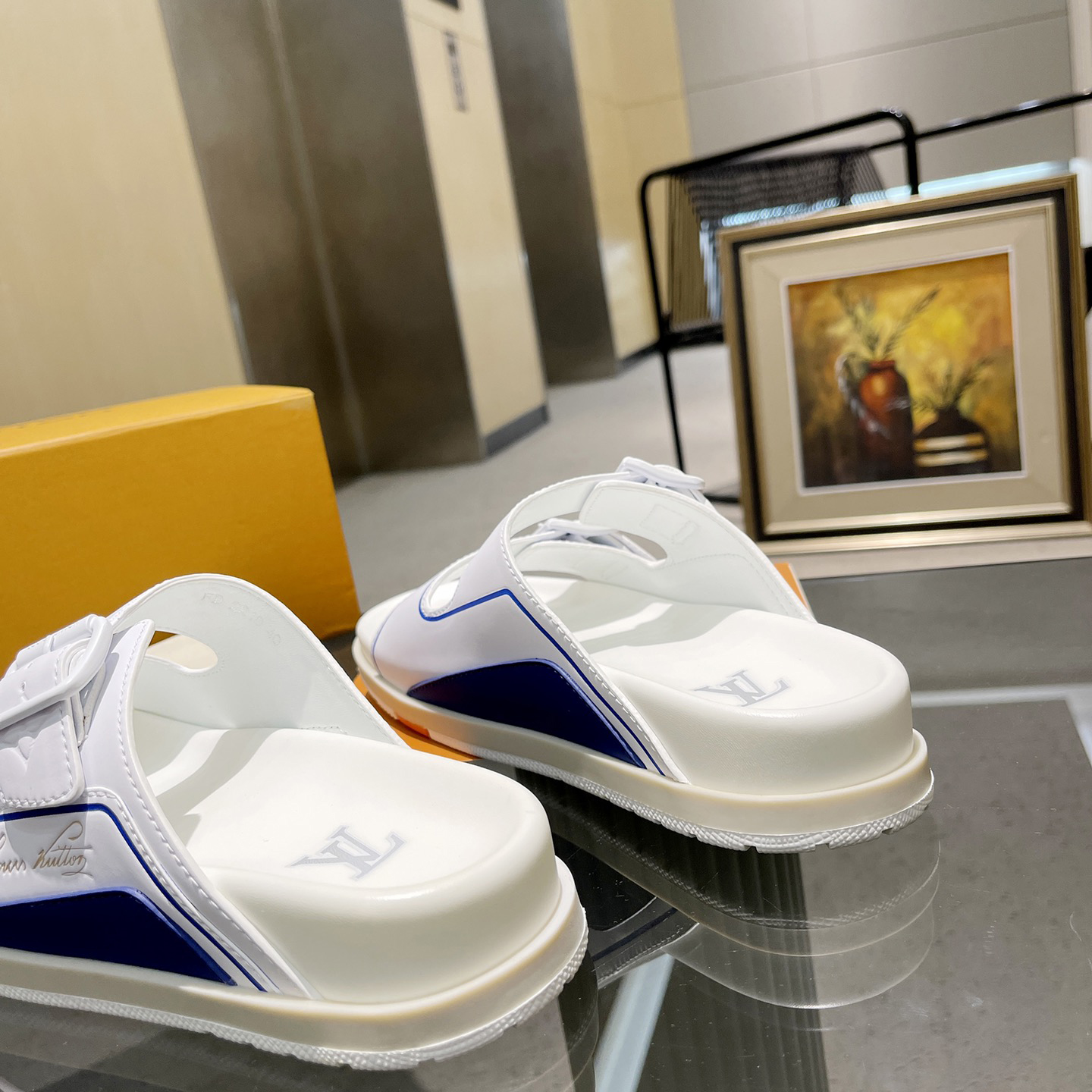 Louis Vuitton Men's Trainer Slippers - DopestKickz