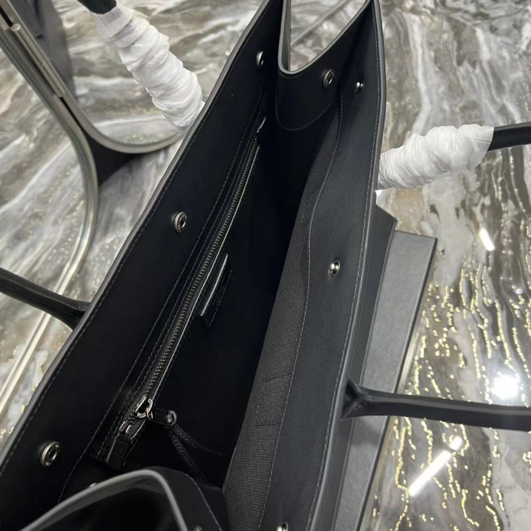 Saint Laurent Rive Gauche Small Tote Bag In Smooth Leather(39-31-18cm) - DopestKickz