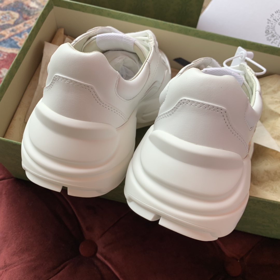 Gucci Men's Rhyton Sneaker In White - DopestKickz