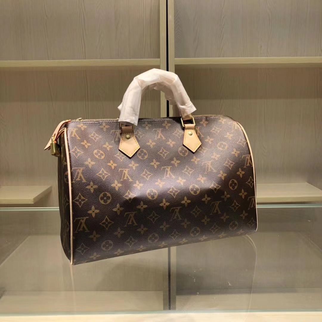 Louis Vuitton Speedy 35 Monogram Handbag (35-23-8cm)  M41107 - DopestKickz
