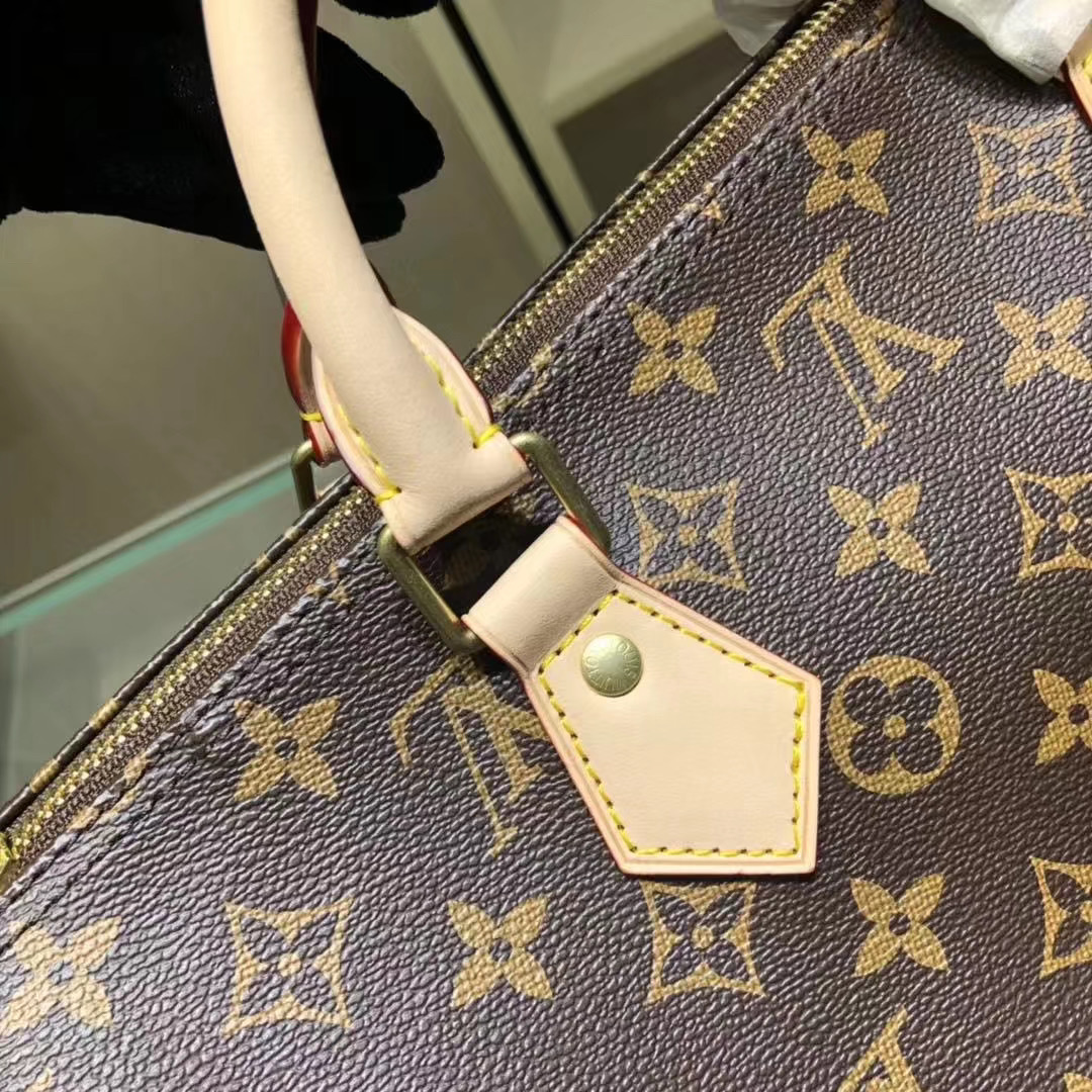 Louis Vuitton Speedy 35 Monogram Handbag (35-23-8cm)  M41107 - DopestKickz