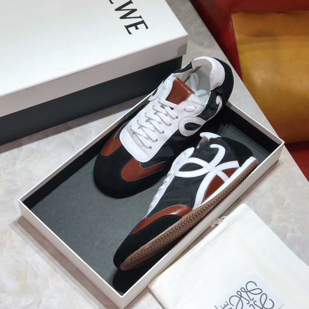 Loewe Ballet Runner In Nylon And Calfskin - DopestKickz