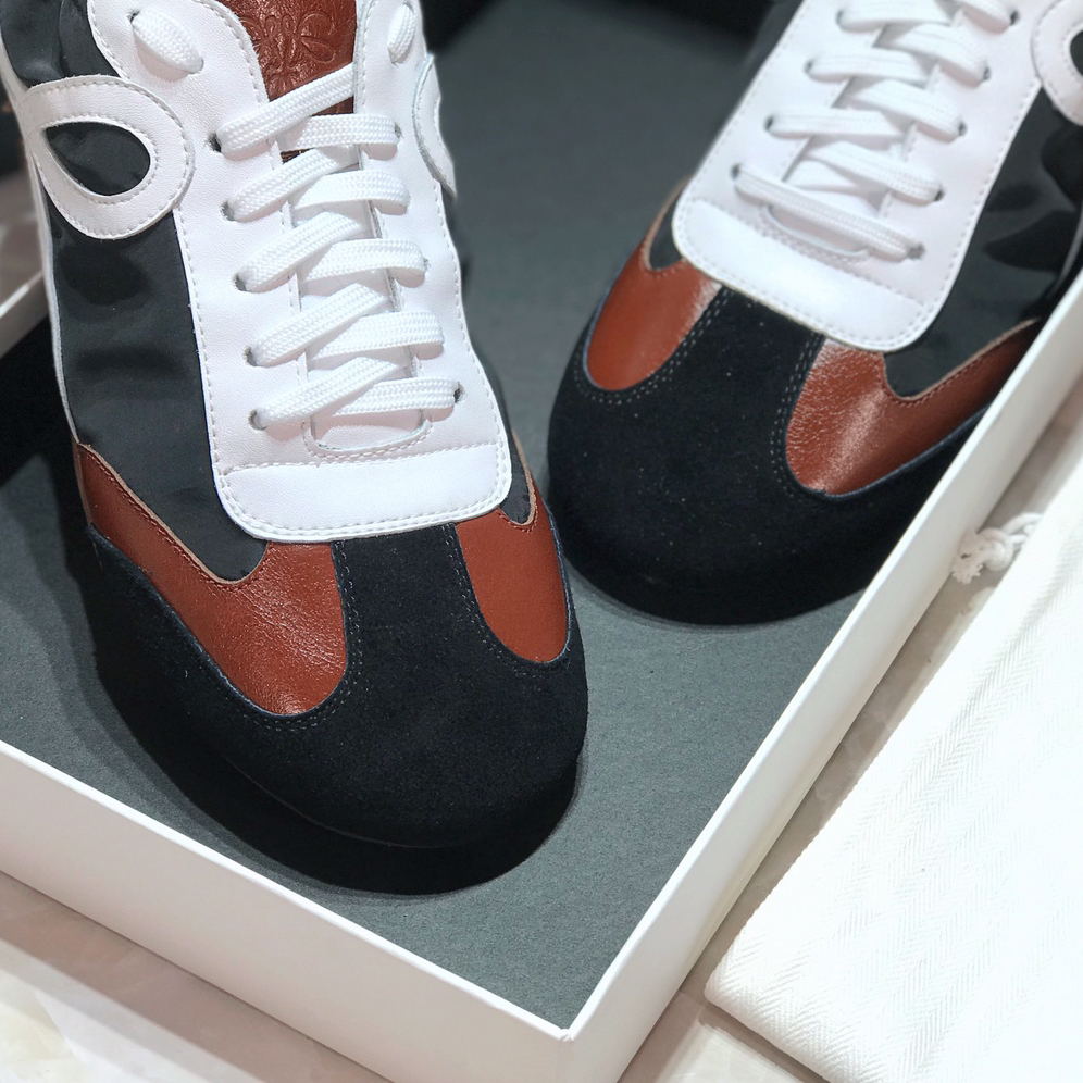 Loewe Ballet Runner In Nylon And Calfskin - DopestKickz