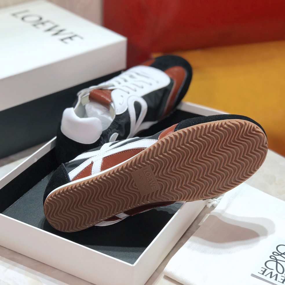 Loewe Ballet Runner In Nylon And Calfskin - DopestKickz
