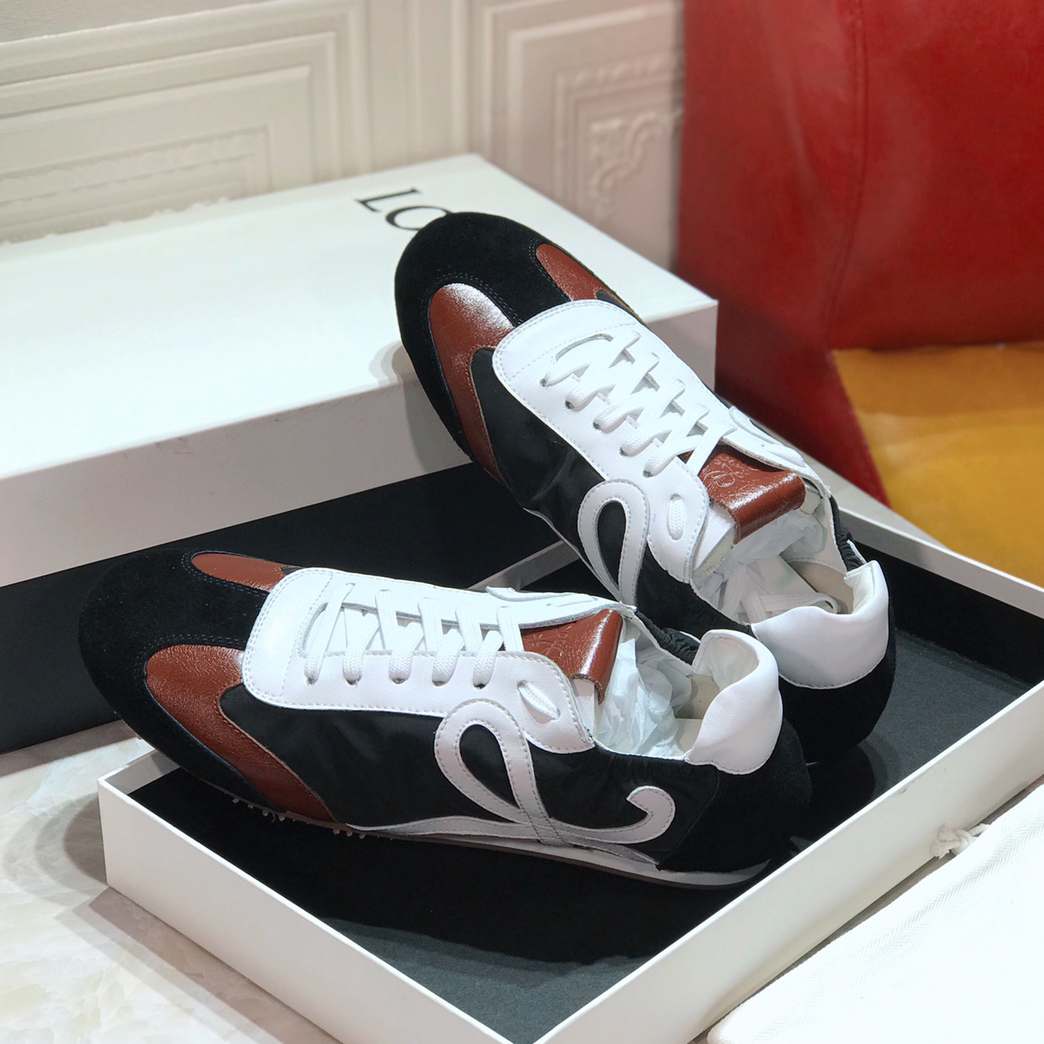 Loewe Ballet Runner In Nylon And Calfskin - DopestKickz