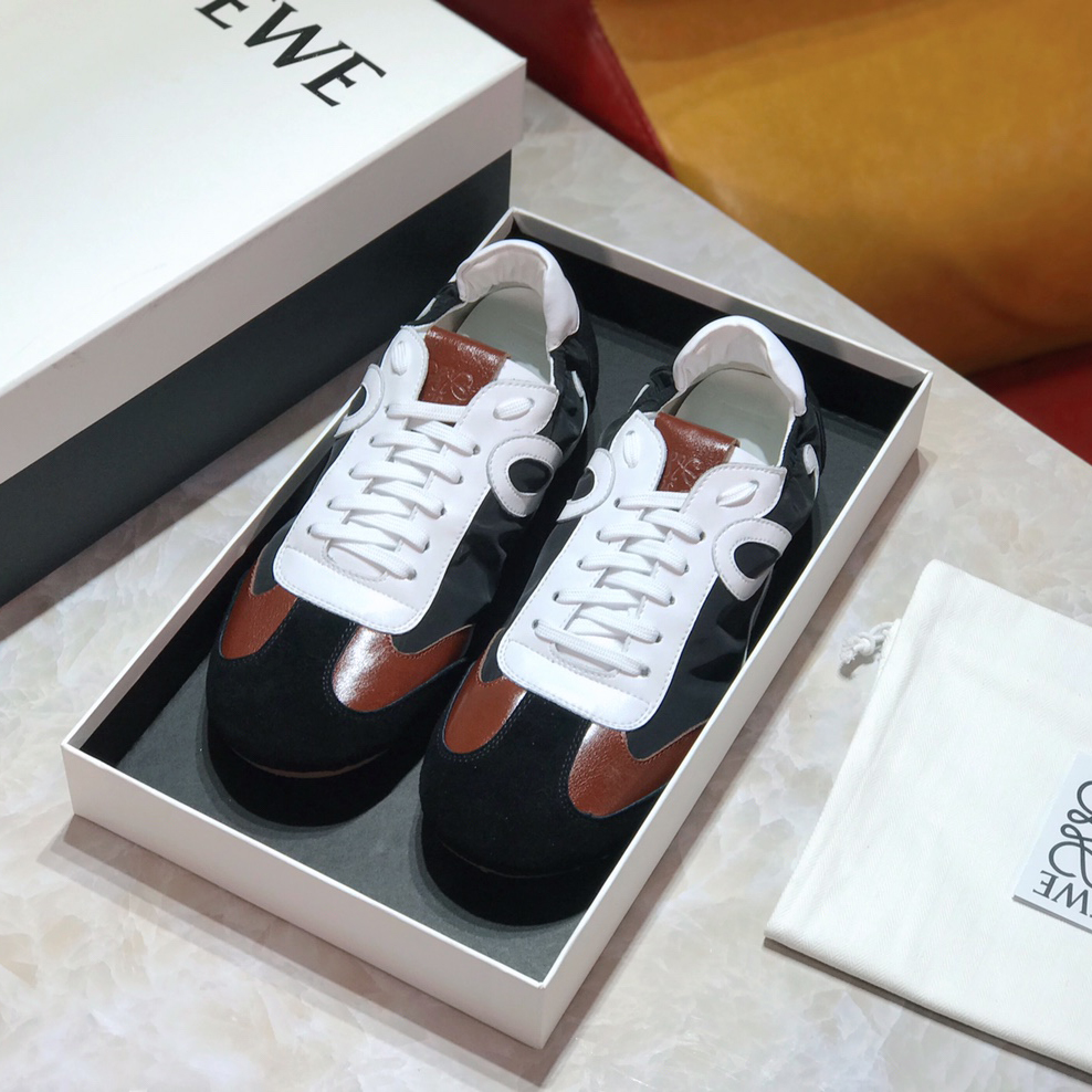 Loewe Ballet Runner In Nylon And Calfskin - DopestKickz