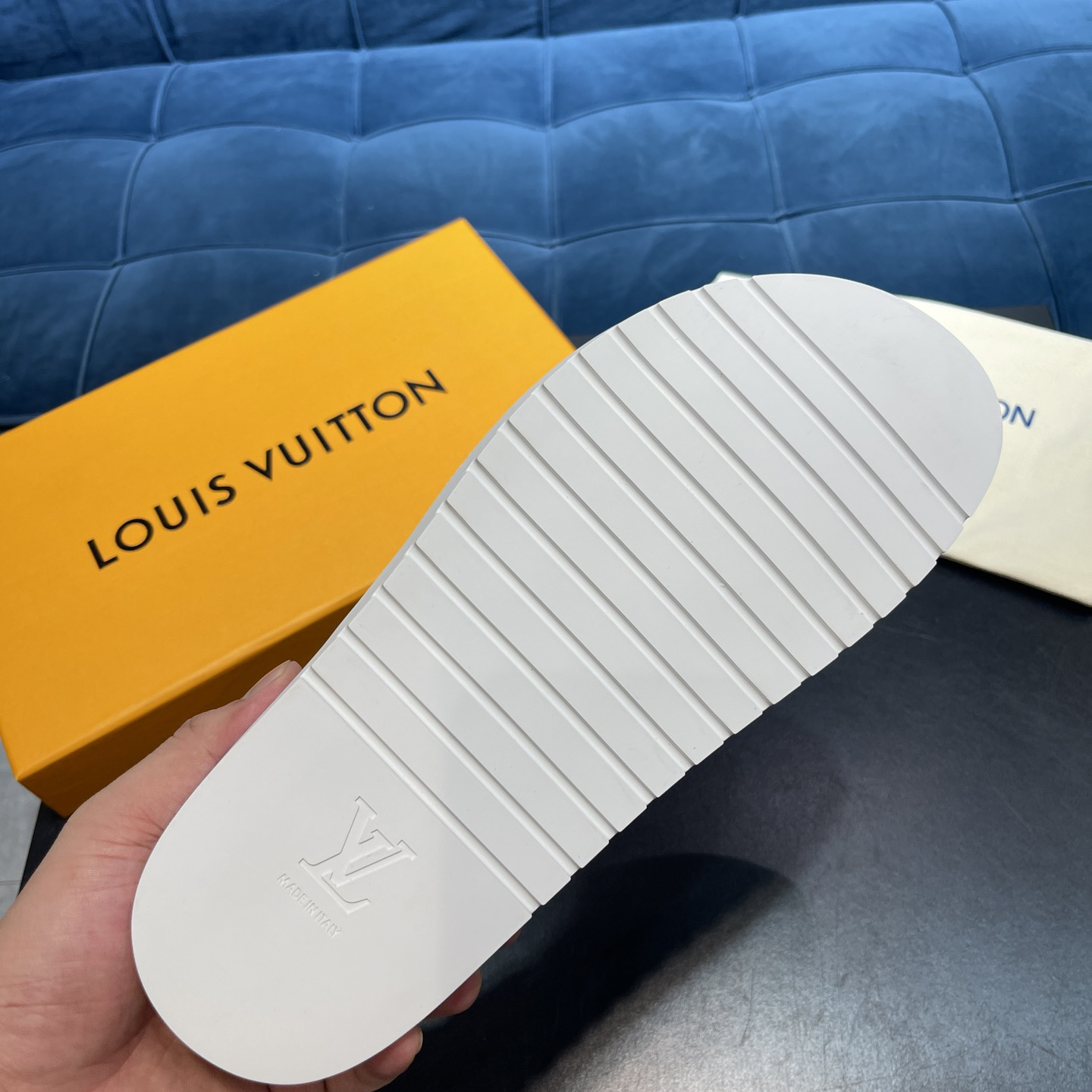 Louis Vuitton x NBA Monogram Slipper - DopestKickz
