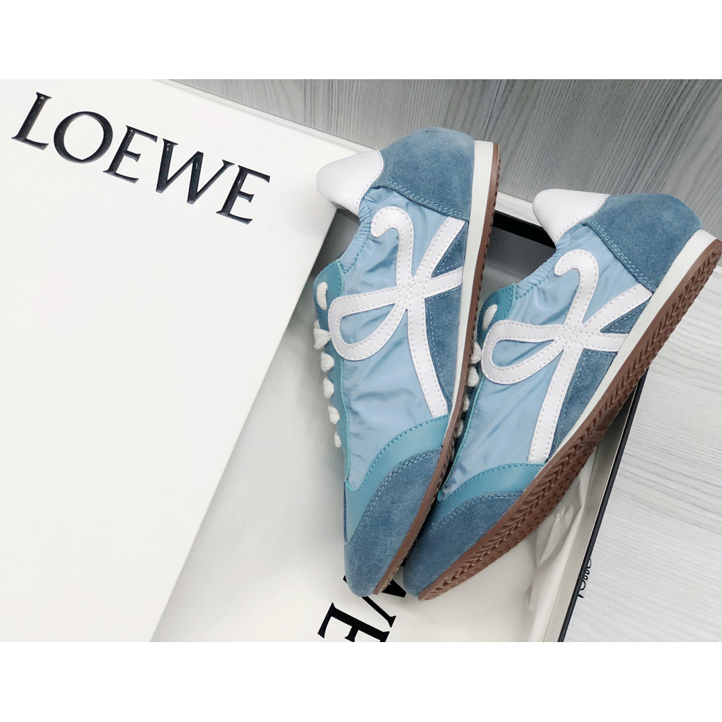 Loewe Ballet Runner In Nylon And Calfskin - DopestKickz