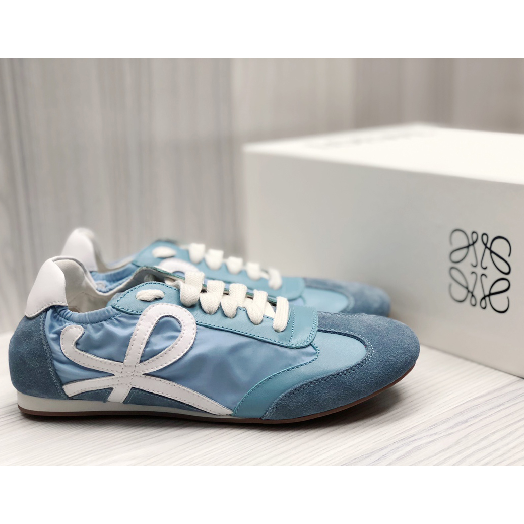 Loewe Ballet Runner In Nylon And Calfskin - DopestKickz