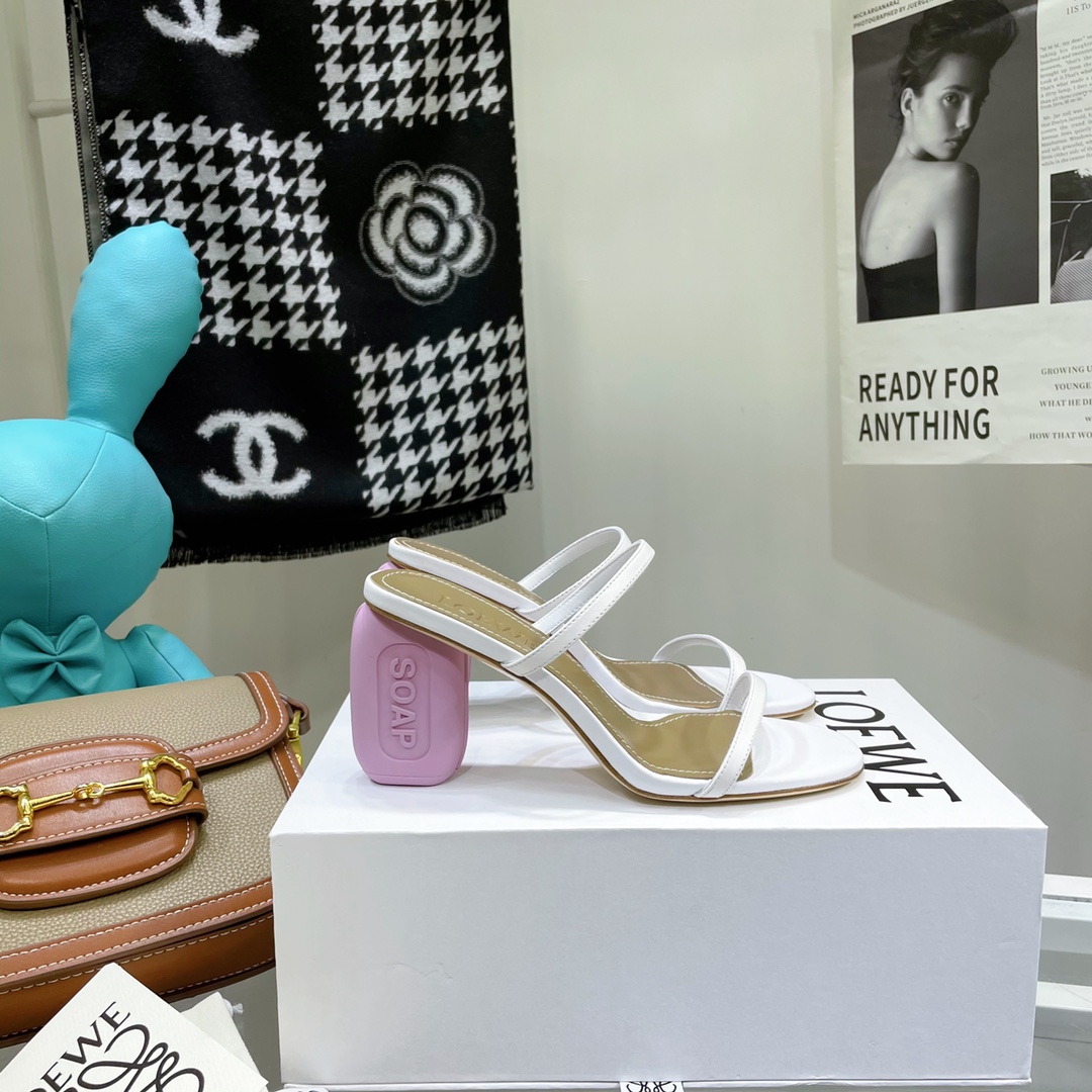 Loewe Women's High Heeled Sandals （Heel 6cm） - DopestKickz