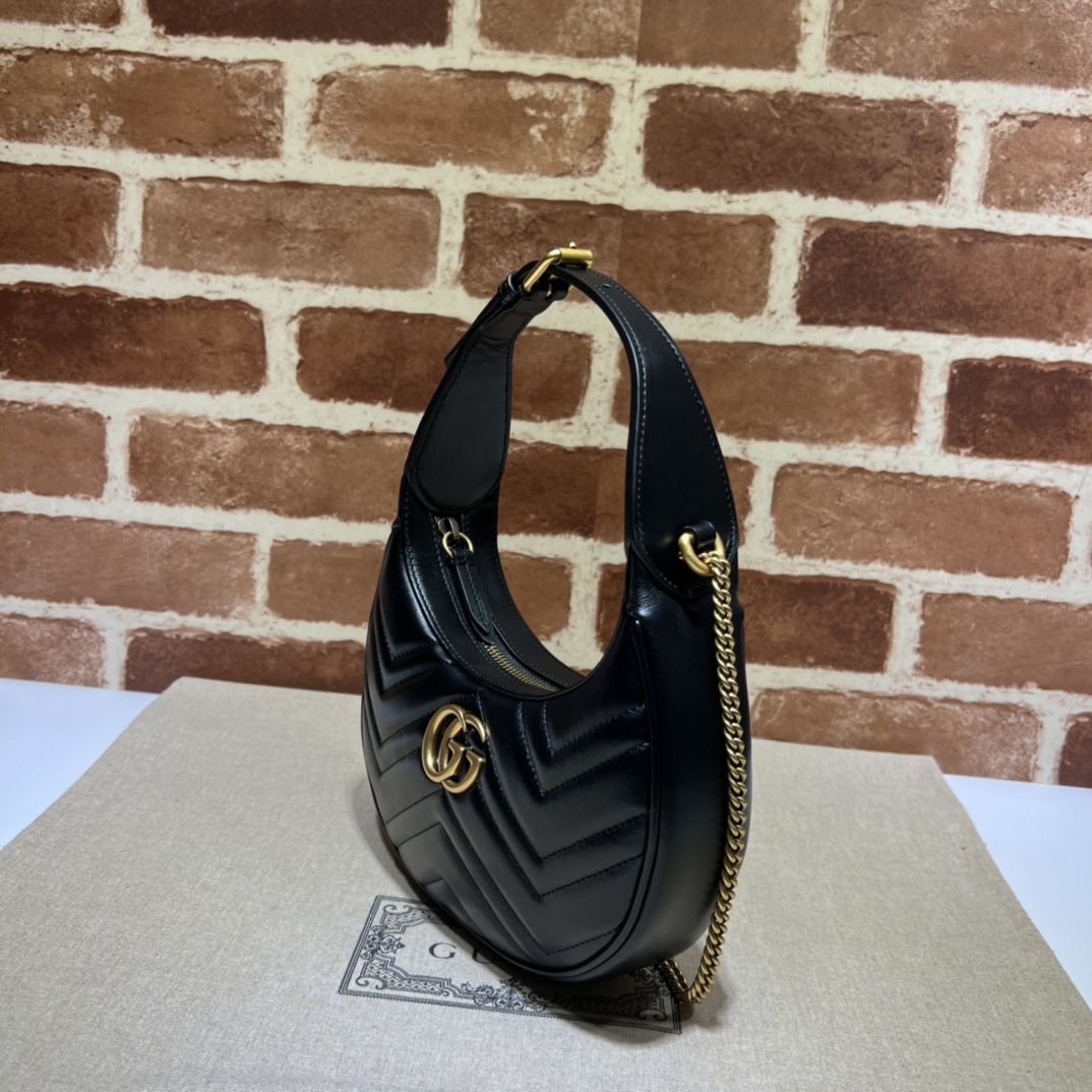 Gucci GG  Leather Handle Bag（21-11-5CM） - DopestKickz