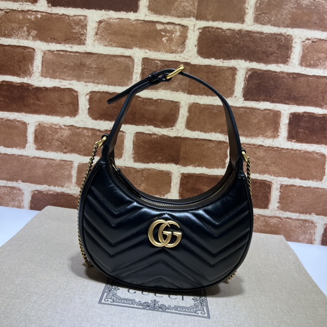 Gucci GG  Leather Handle Bag（21-11-5CM） - DopestKickz