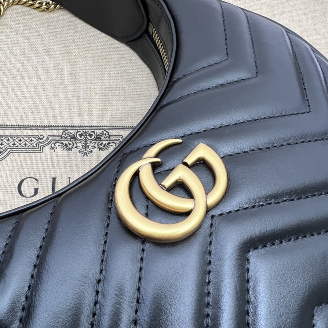 Gucci GG  Leather Handle Bag（21-11-5CM） - DopestKickz