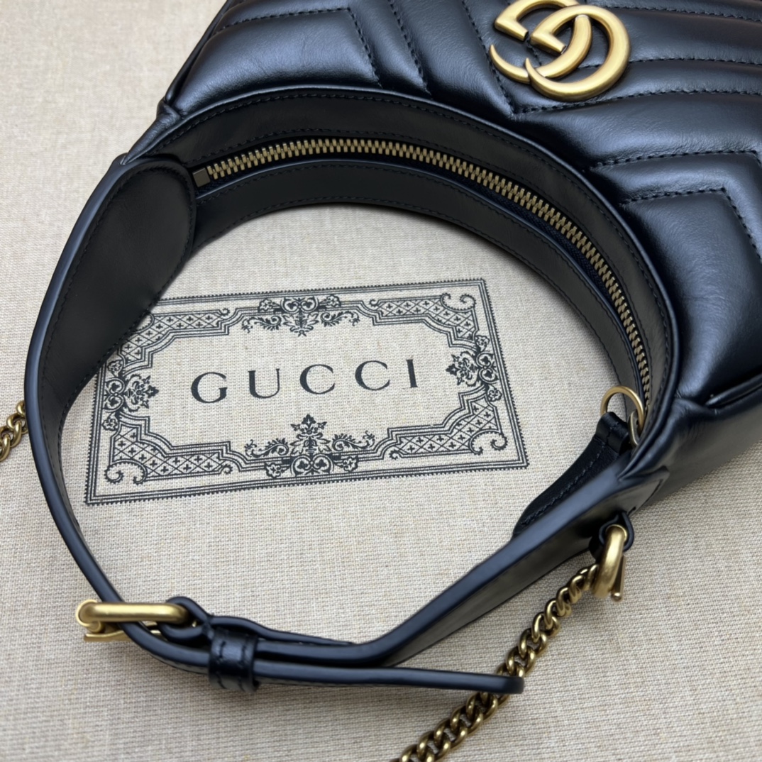 Gucci GG  Leather Handle Bag（21-11-5CM） - DopestKickz