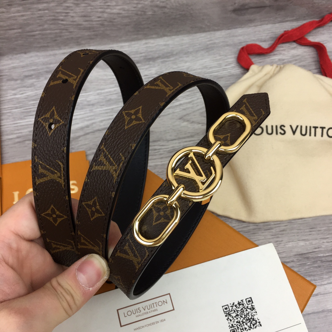Louis Vuitton Squared LV 20mm Belt - DopestKickz