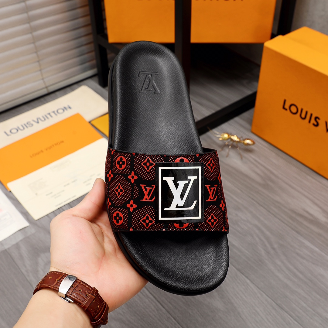 Louis Vuitton Monogram Slippers - DopestKickz