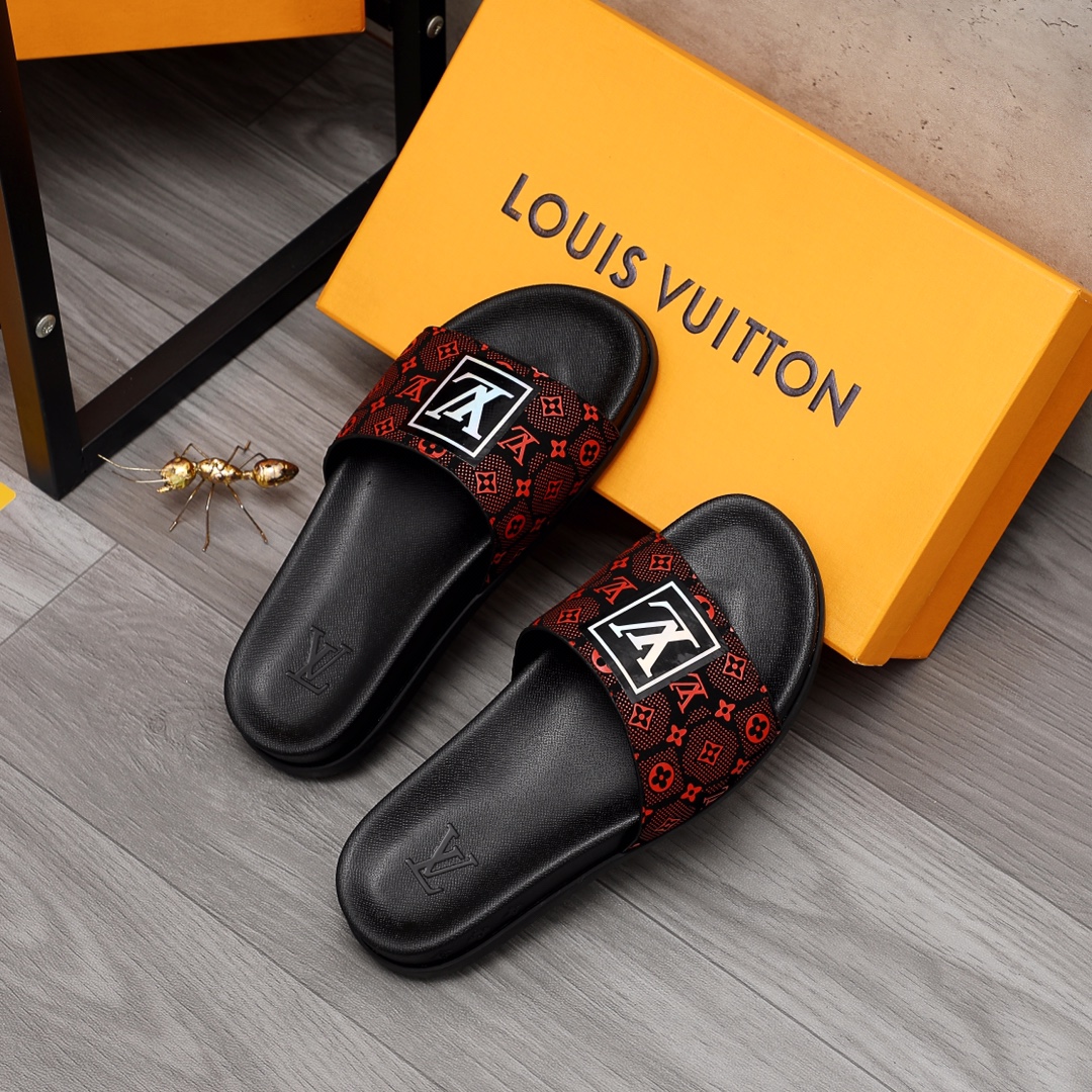 Louis Vuitton Monogram Slippers - DopestKickz