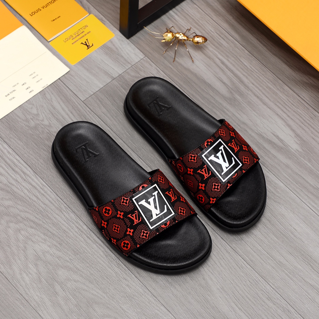 Louis Vuitton Monogram Slippers - DopestKickz