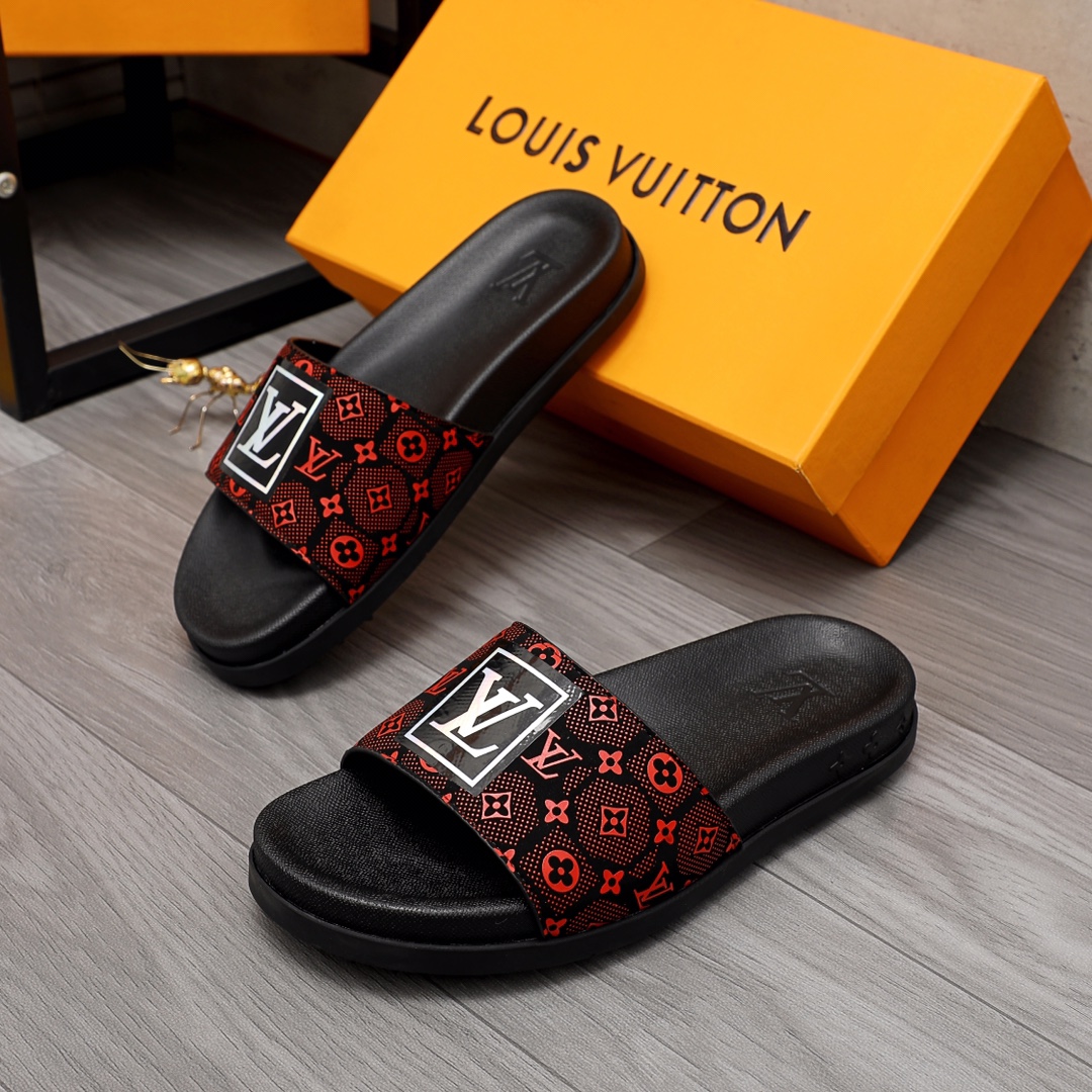 Louis Vuitton Monogram Slippers - DopestKickz