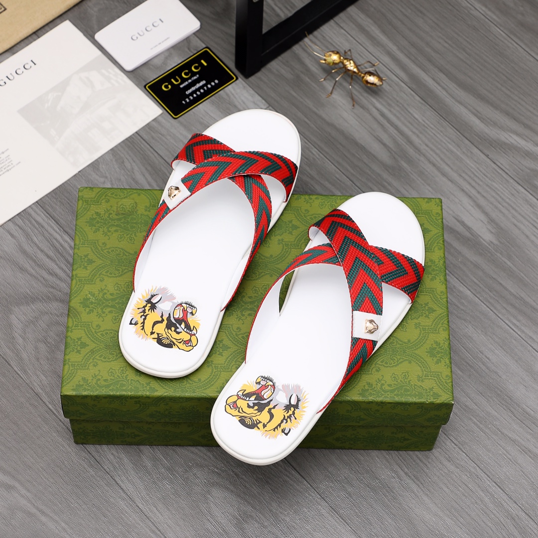 Gucci Web Slide Sandal - DopestKickz