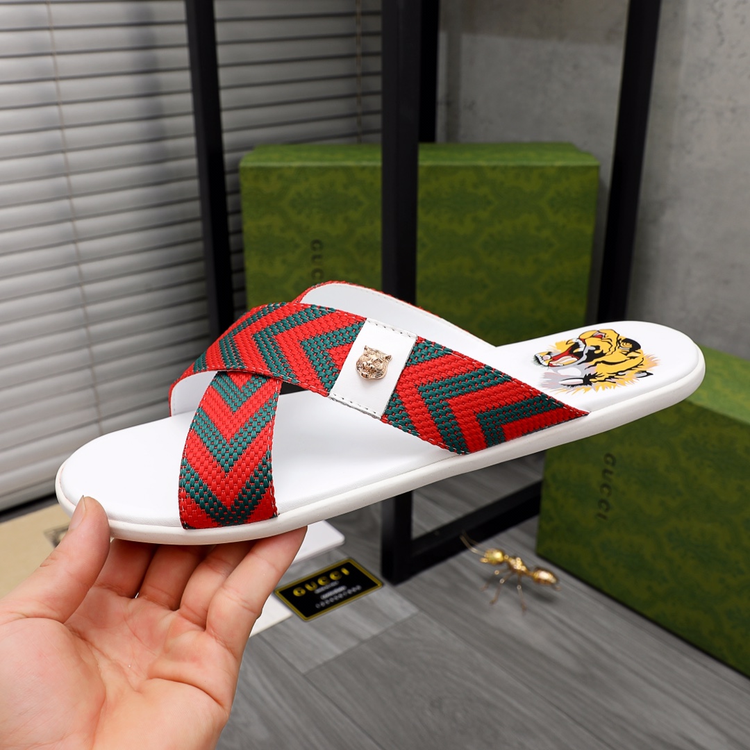 Gucci Web Slide Sandal - DopestKickz