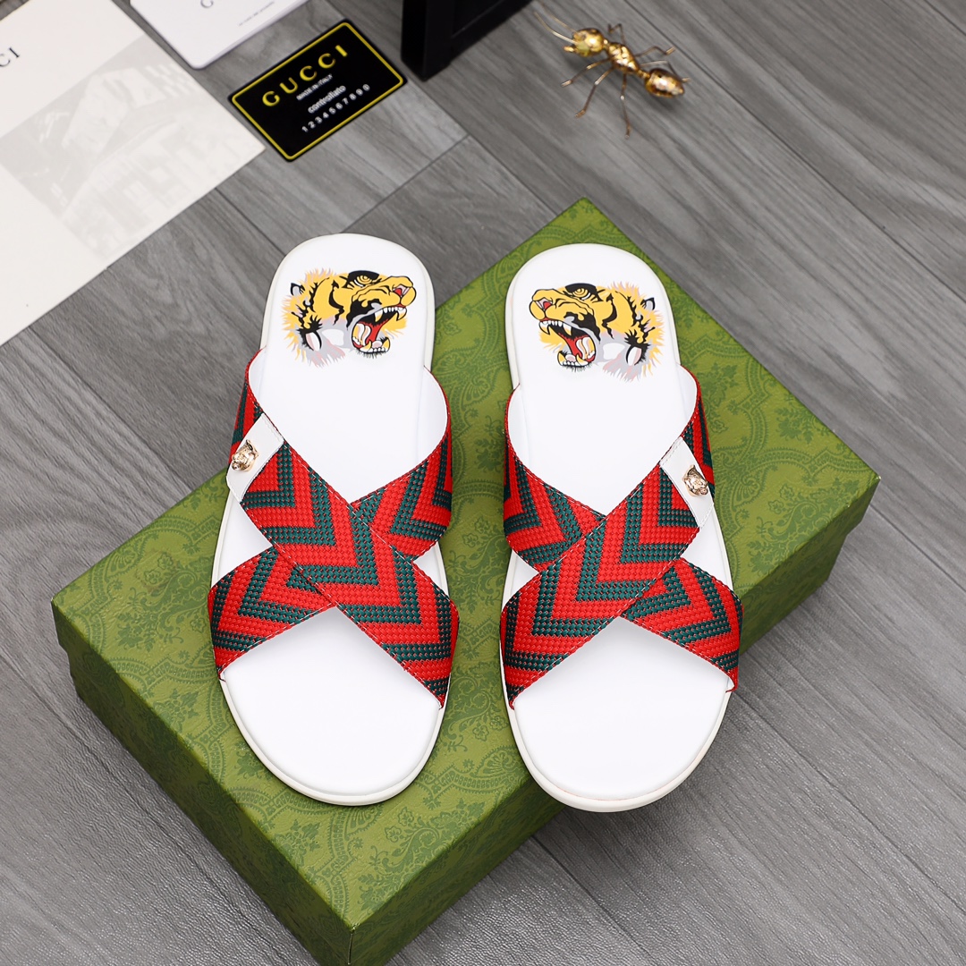 Gucci Web Slide Sandal - DopestKickz