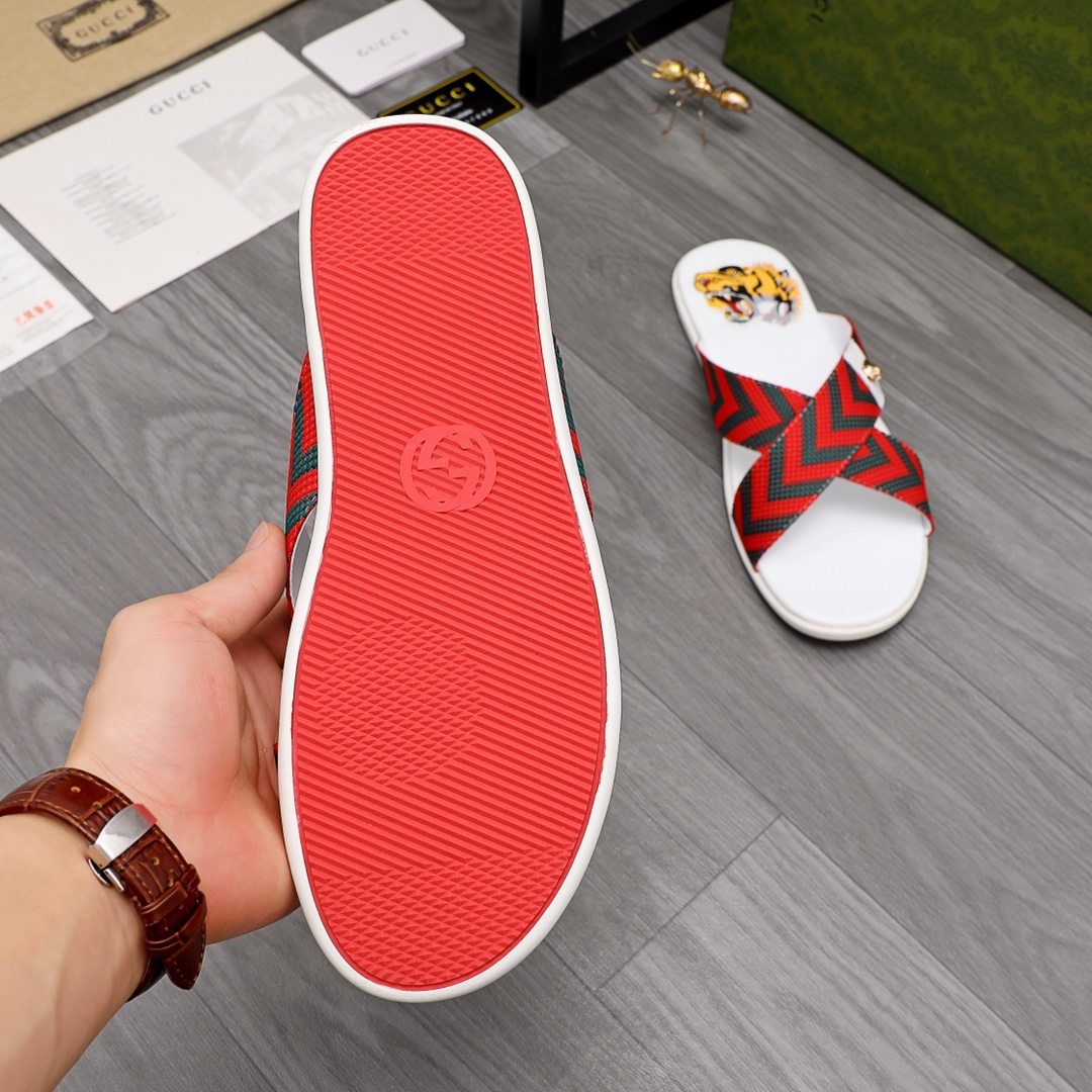 Gucci Web Slide Sandal - DopestKickz