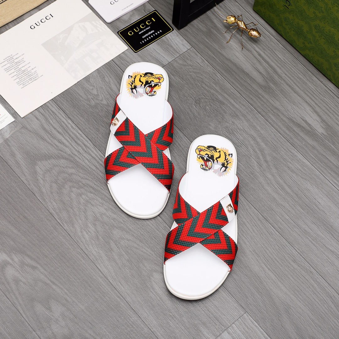 Gucci Web Slide Sandal - DopestKickz