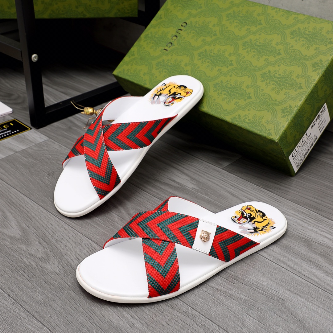 Gucci Web Slide Sandal - DopestKickz